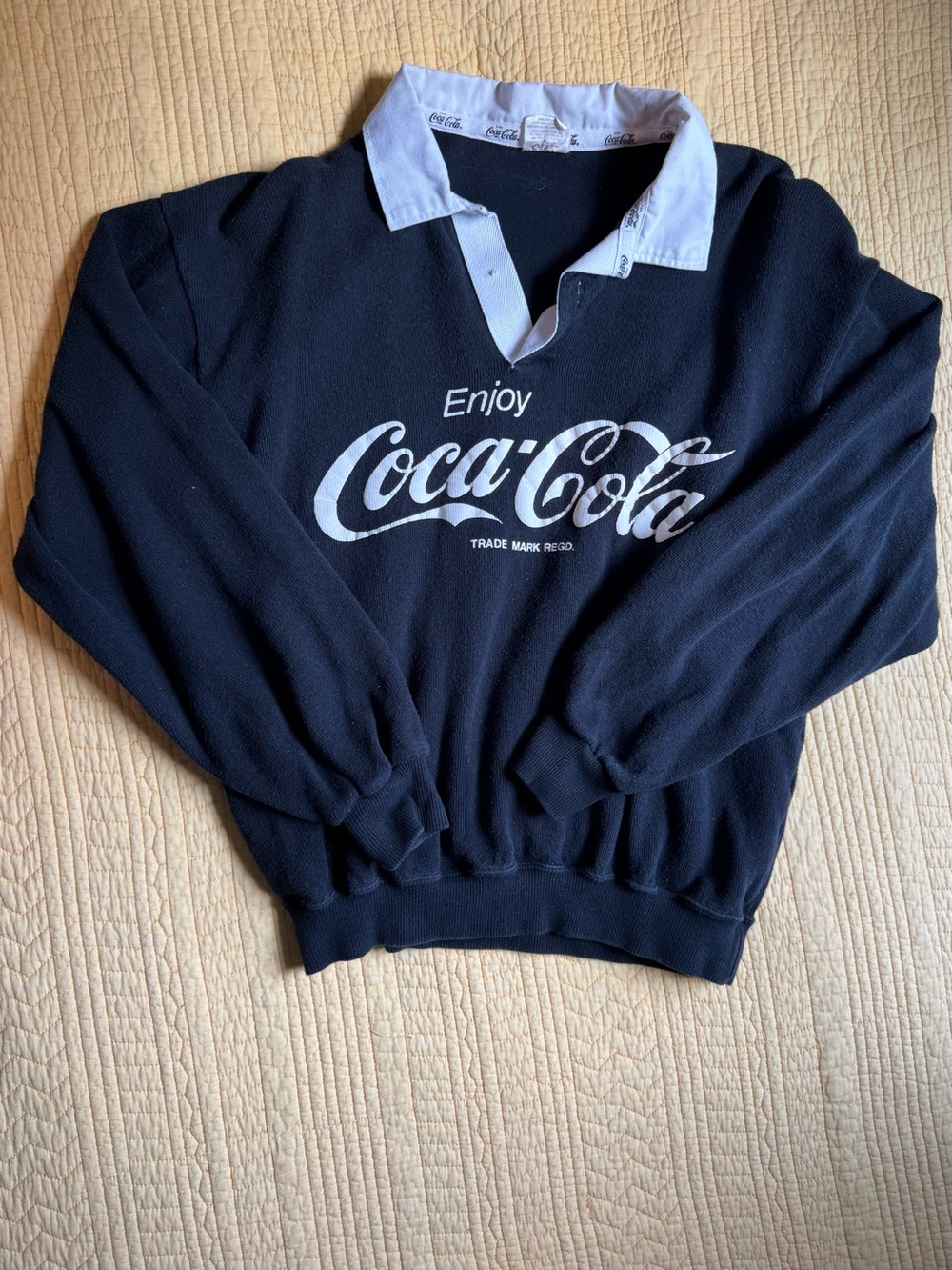 Coca-cola black polo shirt